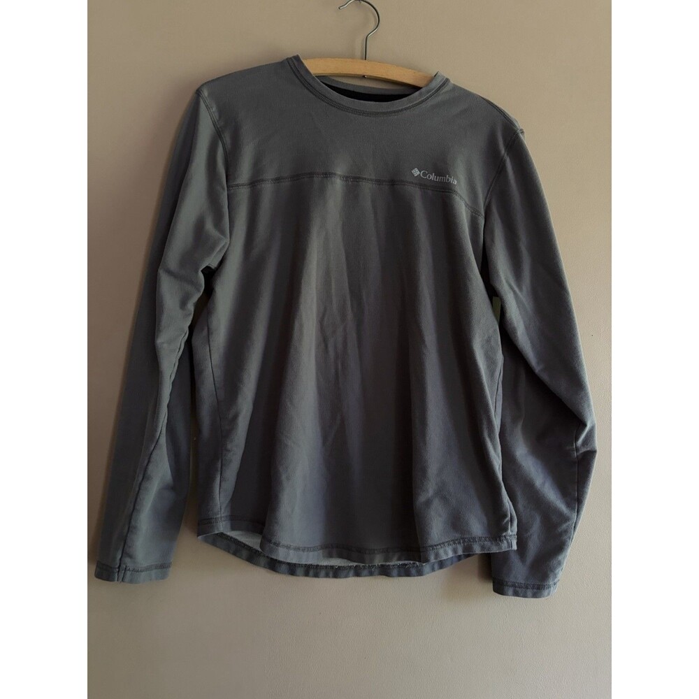 Columbia Men’s Gray Omni-Wick Long Sleeve Athletic Shirt Size Small Outdoor Gym